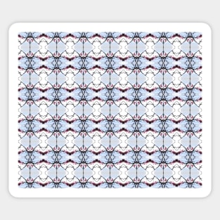 red Malus Radiant crab apple blossoms #7 pattern Sticker